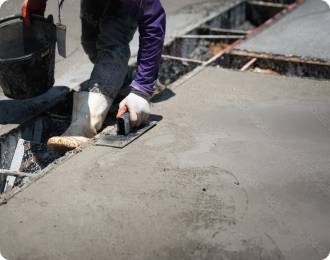 applying cement