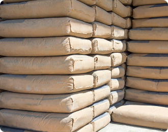 stacked of cement